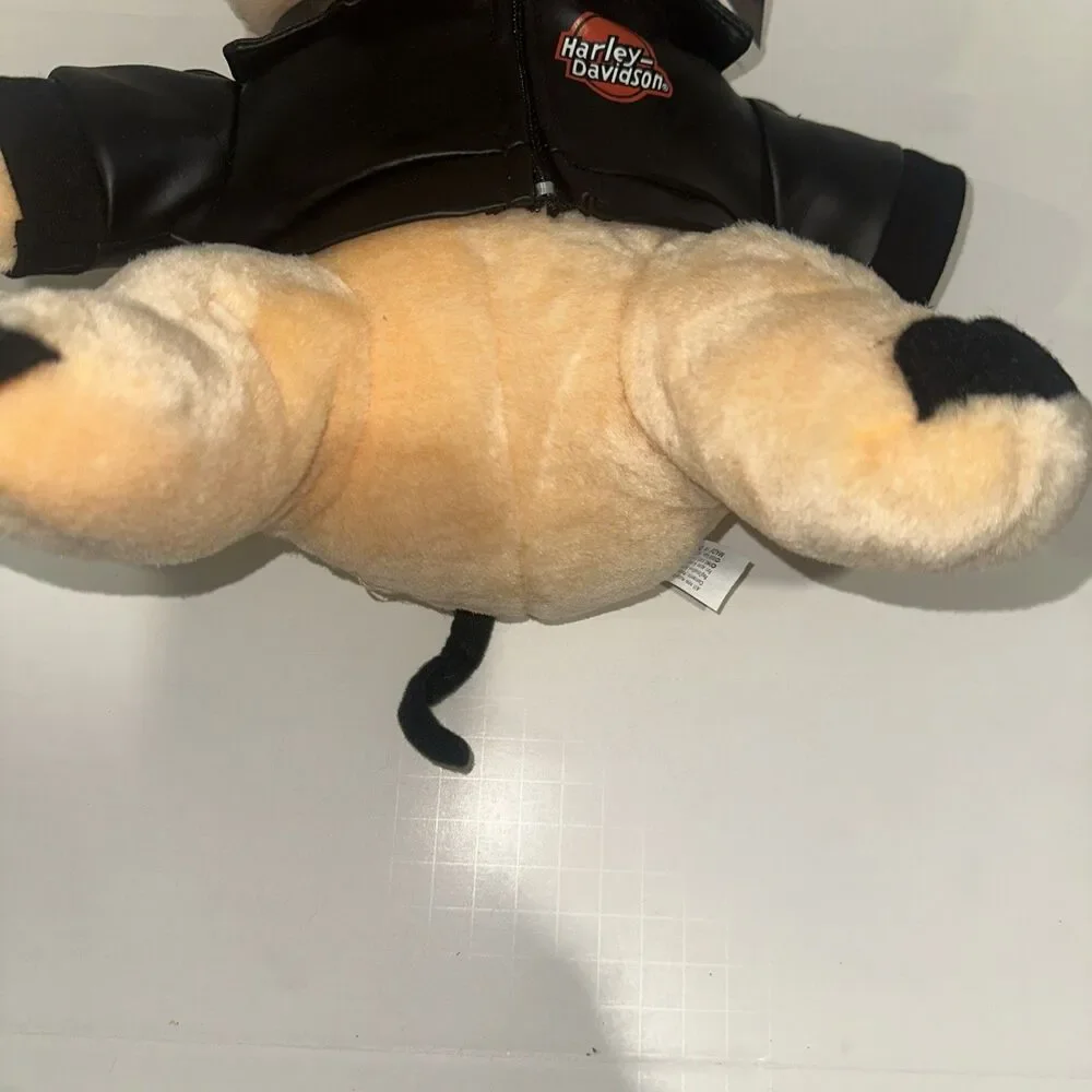 VTG 1993 Harley Davidson Hog Biker Plush Pig With Leather Jacket- NEW WITH TAGS